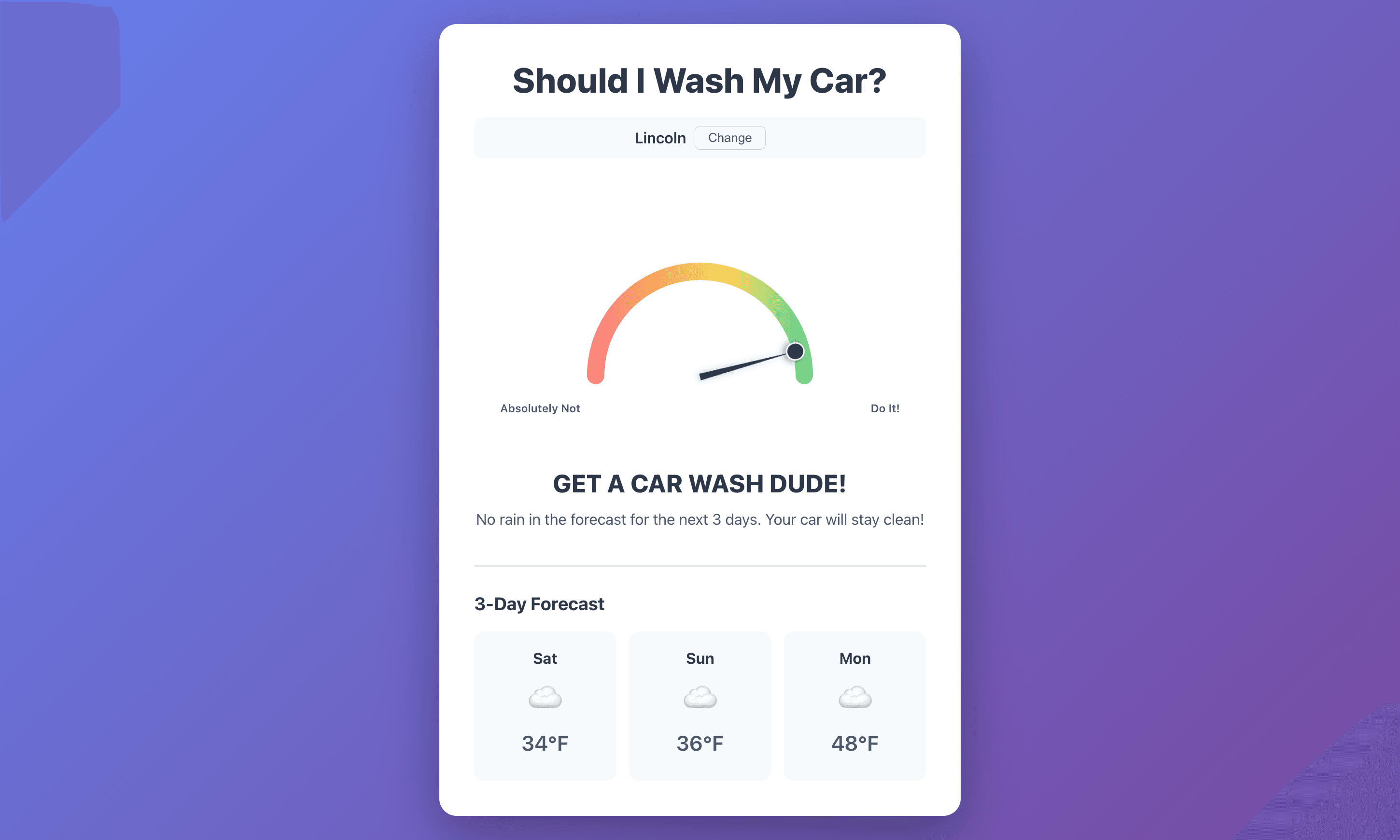 Should I Wash My Car?